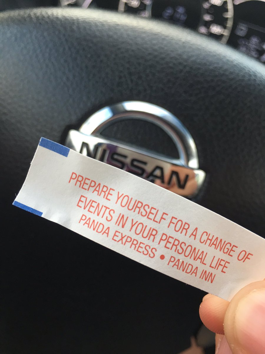 final_gay's tweet photo. When you get anxiety from a fortune cookie ๐ #ThanksPanda https://t.co/61Z3kUrecD