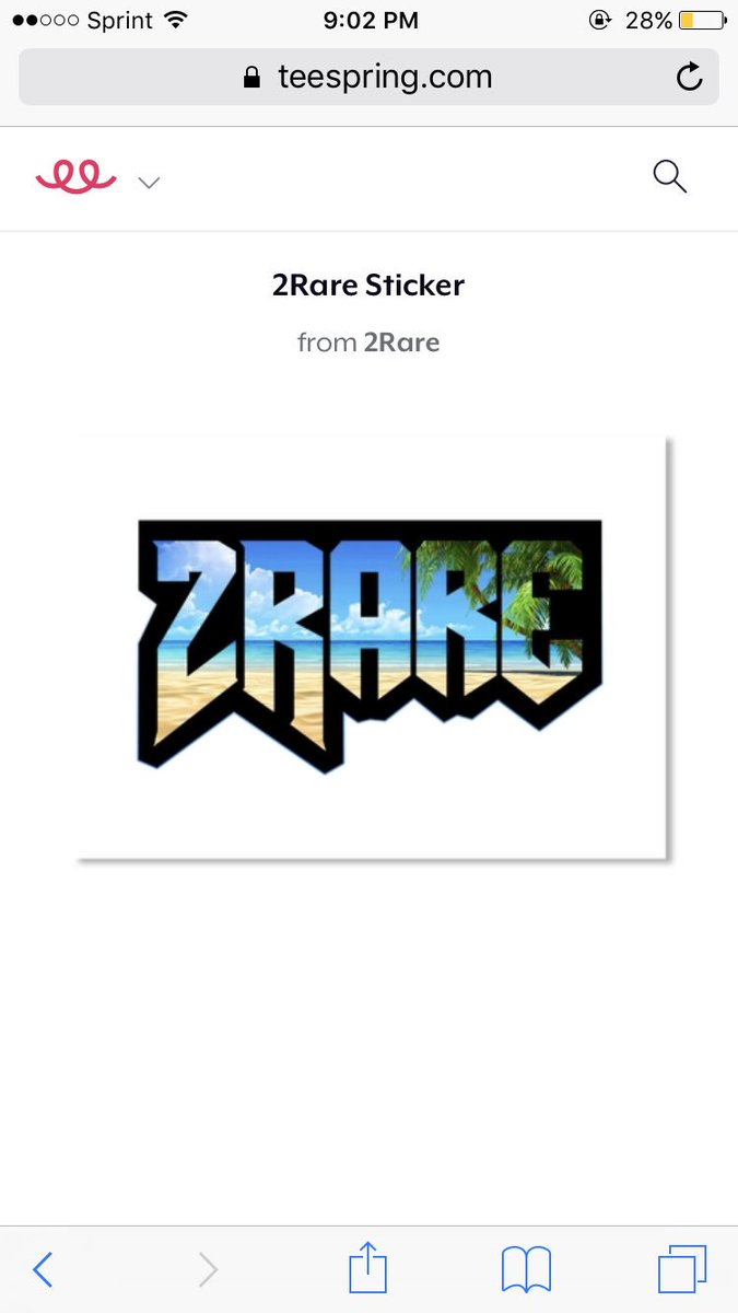 Only 2 more days to purchase this "2Rare" apparel until it ends 🤘🏻