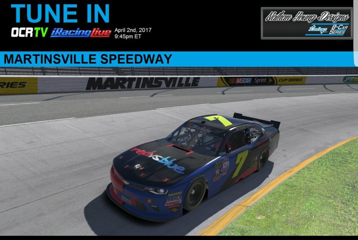 JSTOGaming_'s tweet photo. Don't forget that we got @3WideRCN @N_Y_Designs B-car action from Martinsville tonight on @OCR__TV. #DropTheHammer #LetsGet3Wide https://t.co/fGU9CoFxoK