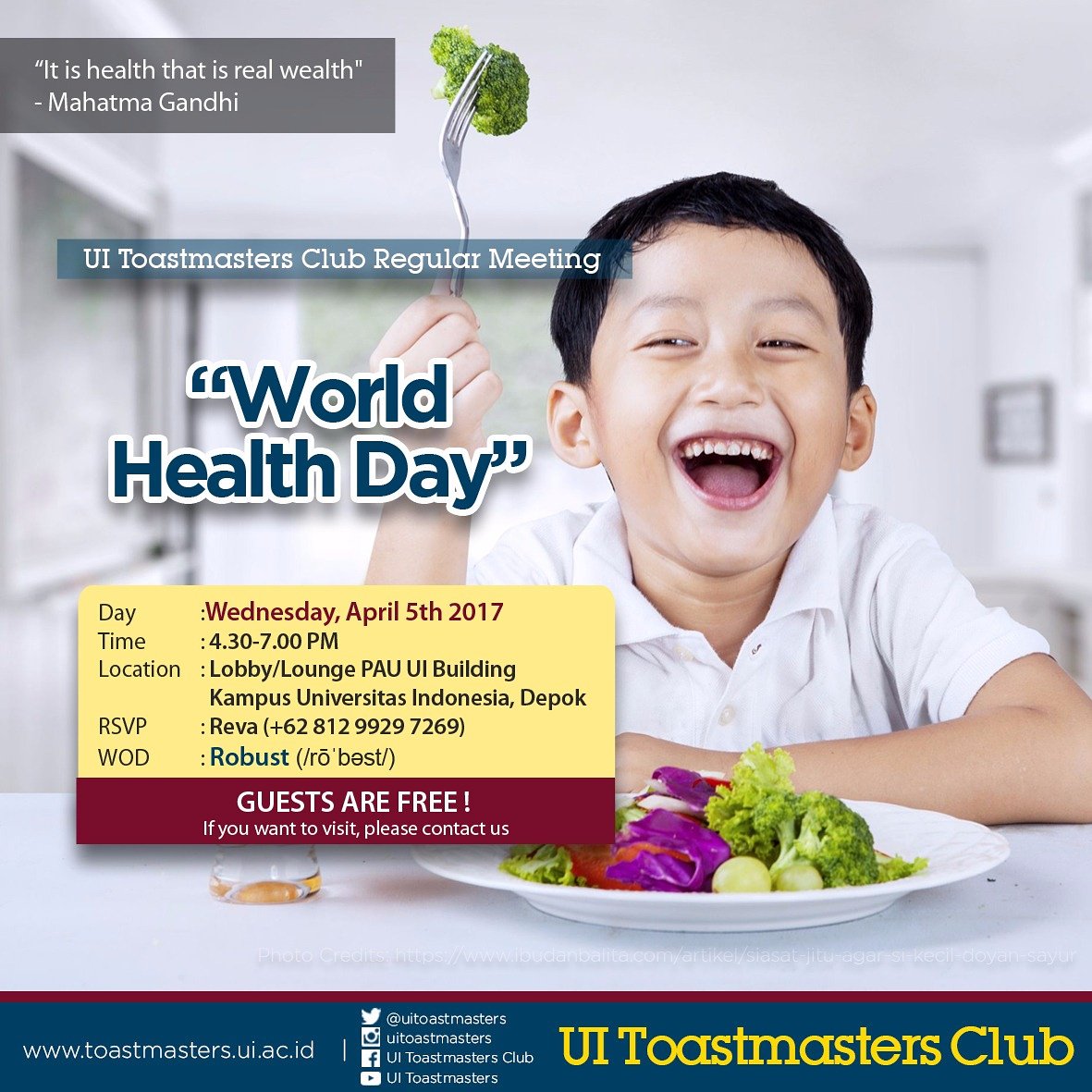 Hello fellow you're invited to come to our meeting THIS WEDNESDAY! Stay tune and stay healthy ya!

#uitoastmasters