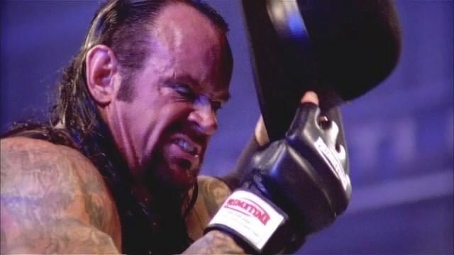 erwoti's tweet photo. HE'S DONE! 

#TheUndertakerOut 

#Wrestlemania https://t.co/PuIhUCj4vT