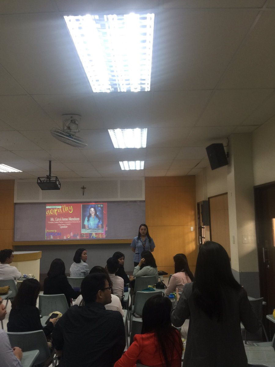 COEPLFE's tweet photo. HAPPENING NOW: Question and Answer portion with Ms. Caryl Mendoza, STAUST President #aeipathy2017 https://t.co/bhD8au3r3u