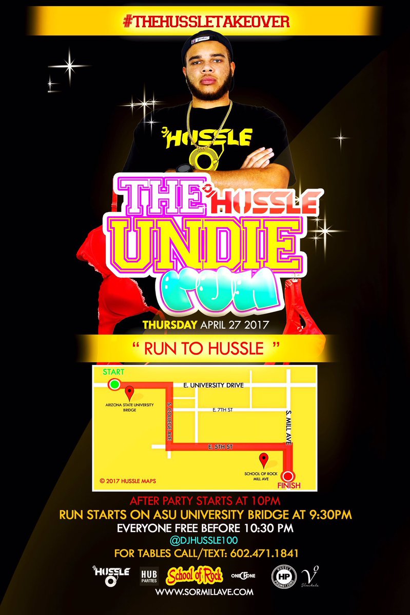 ASUHubparties's tweet photo. ASU UNDIE RUN IS BACK &amp; BETTER THAN EVER!!!👙🎉

APRIL 27TH🔥‼️ RUN TO HUSSLE &amp; PARTY FOR A GOOD CAUSE 👕👖 ALL CLOTHES GET DONATED TO CHARITY 😇🔑 https://t.co/PZpiasbZiV