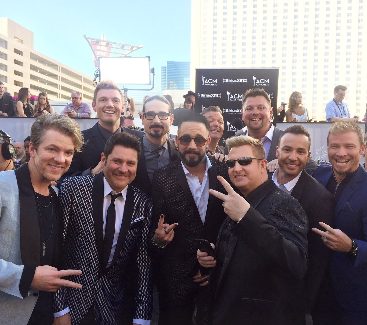 BSB x RF 2018 tour anyone?? Thanks to the country community for embracing and welcoming us! #ACMs <a href="/rascalflatts/">Rascal Flatts</a>