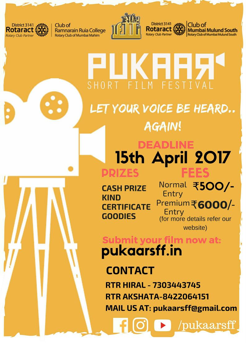 RCRuia's tweet photo. *Slot two ends on 15th April 2017.
#Pukaar'17🎥
#DigitalizationIsOn🔥 
#RCRUIA&amp;RCMMS😎 https://t.co/TzefULvsfX