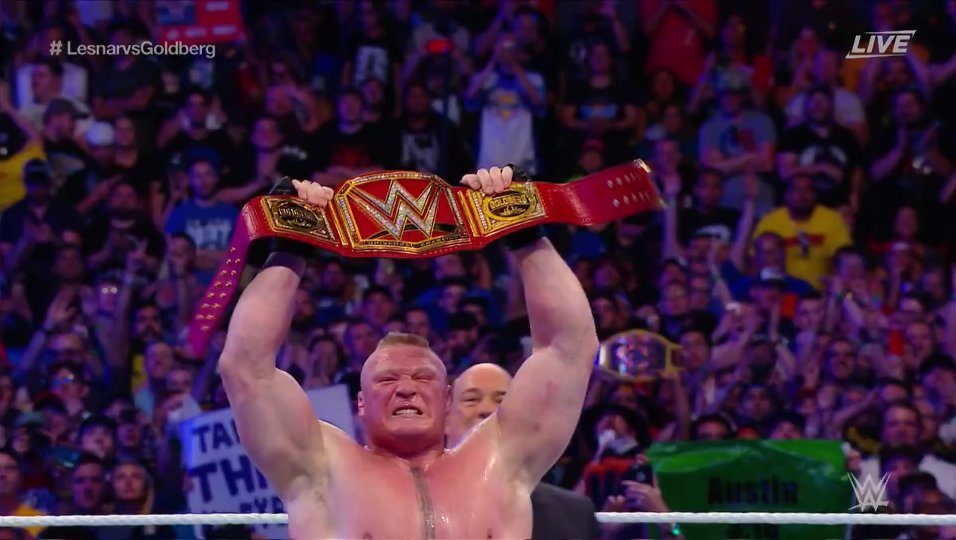 BROCK JUST KILLED GOLDBERG! #Wrestlemania33