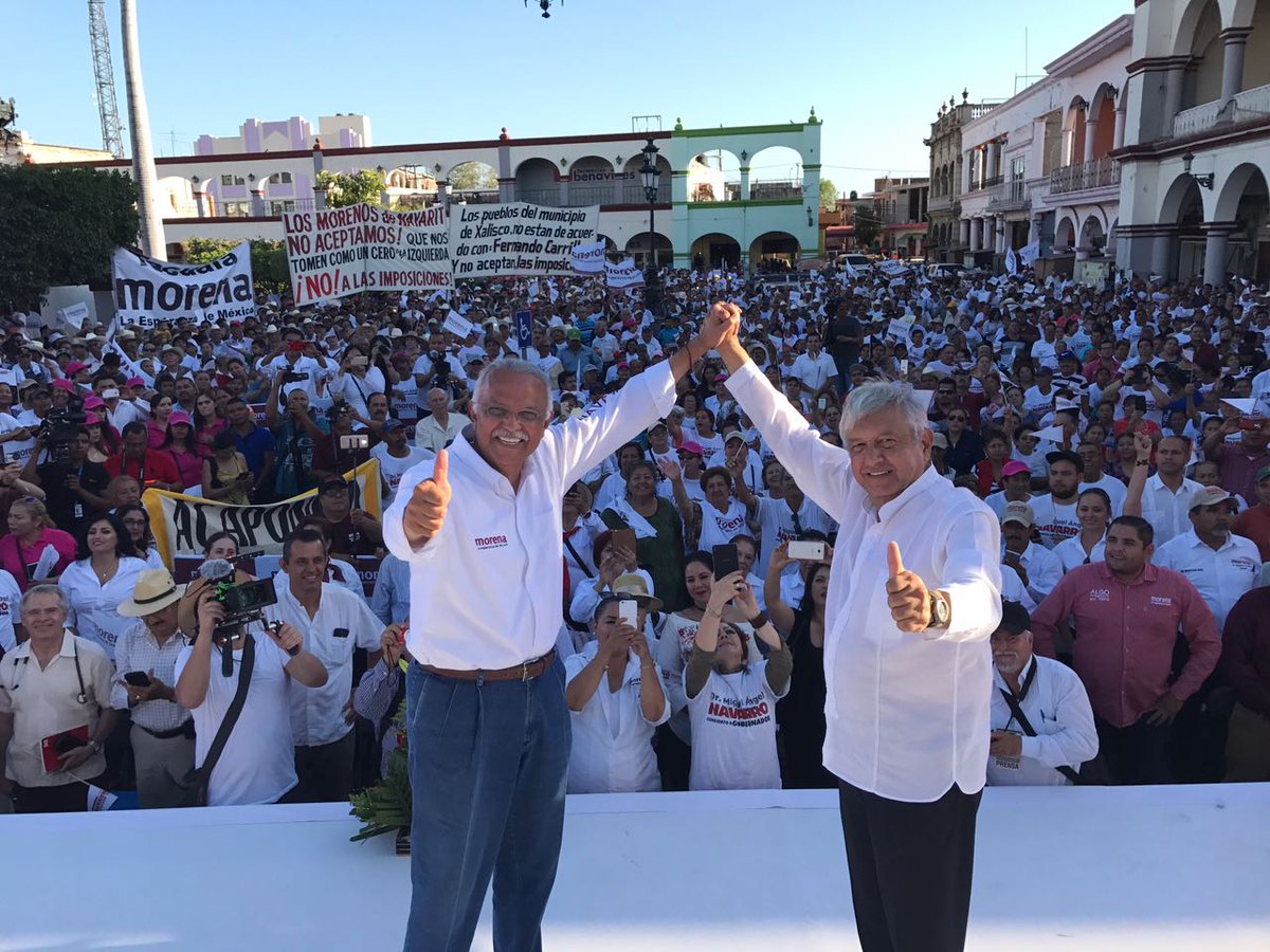 En Nayarit con el Dr. Navarro enfrentamos al PRI y a la alianza de la promiscuidad política PAN-PRD-PT. Y, sin embargo, MORENA triunfará.