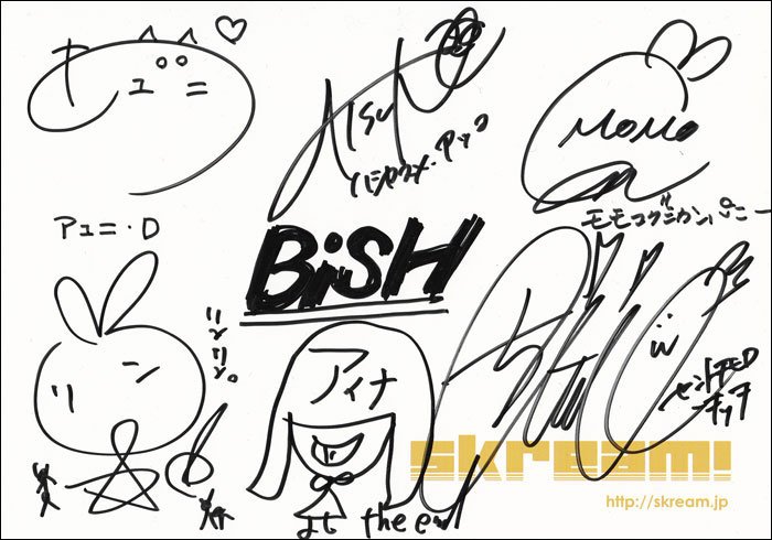 本日締切【フォロー＆RTで応募】BiSHのサイン色紙プレゼント。さらなる