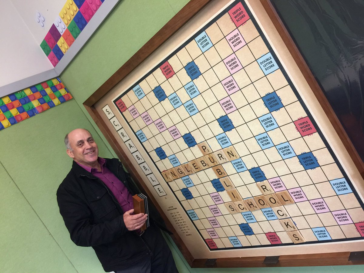 IngleburnPs's tweet photo. @IngleburnPs Principal demonstrating new giant ScrabbleBoard in Maker Room @mserafim1 @jangreen31 @dizdarm https://t.co/yEuzCI41dh