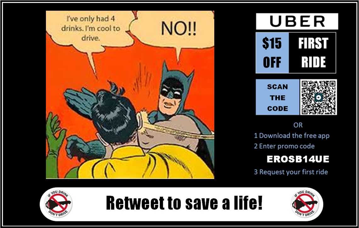 uberlikeaboss's tweet photo. PROMO LINK: https://t.co/cnikCSyacv 

#batman #Meme #Love #DontDrinkAndDrive #Reweet #to #SaveALife #Uber #PromoCode #follow
#UberLikeABoss https://t.co/RY9dz6mCys