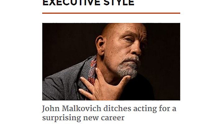 'John Malkovich ditches acting for a surprising new career'. Wait... I know this one... Is it Master Puppeteer? bit.ly/2oro6Ir