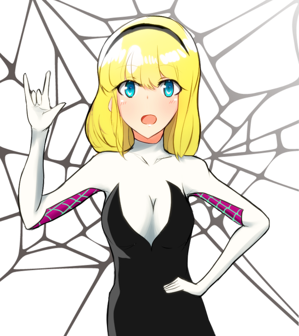 スパイダーグウェンのtwitterイラスト検索結果 古い順