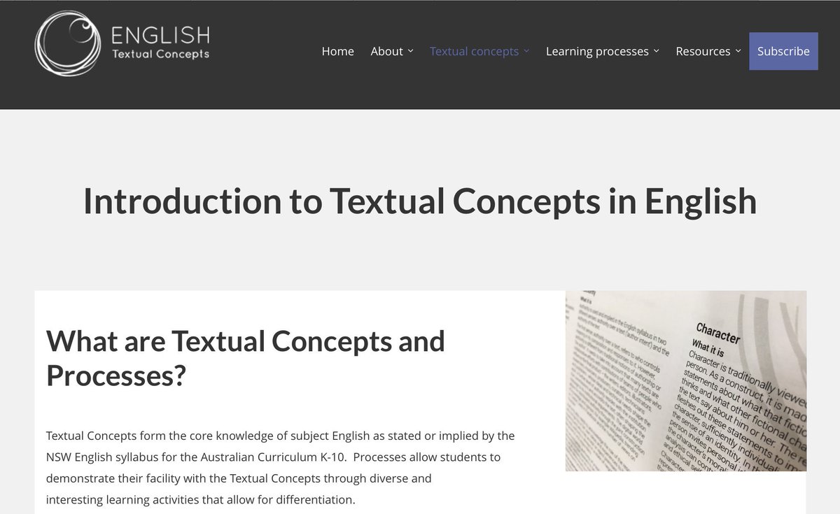 learnPSNSW's tweet photo. Read why you should use the Textual Concepts resource in #English https://t.co/htHgzsouSP #DoEHighExpectations https://t.co/1kBO8SB7Pu