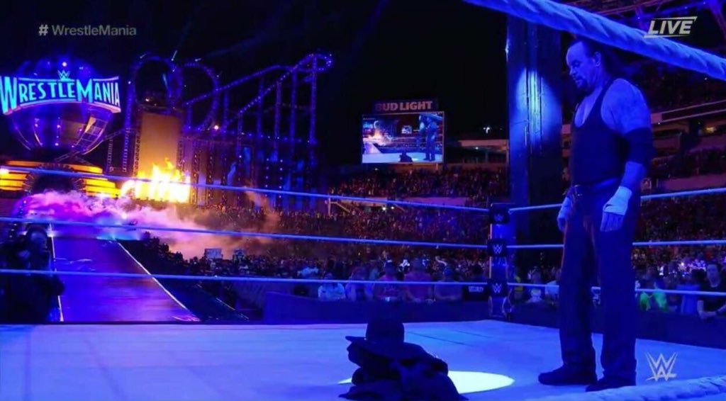 alostnemo's tweet photo. Thank you for being a part of my awesome childhood. 27 years of impressive career. A legend.
#ThankYouTaker
#WrestleMania
#MarkCallaway https://t.co/6seTxdj79x