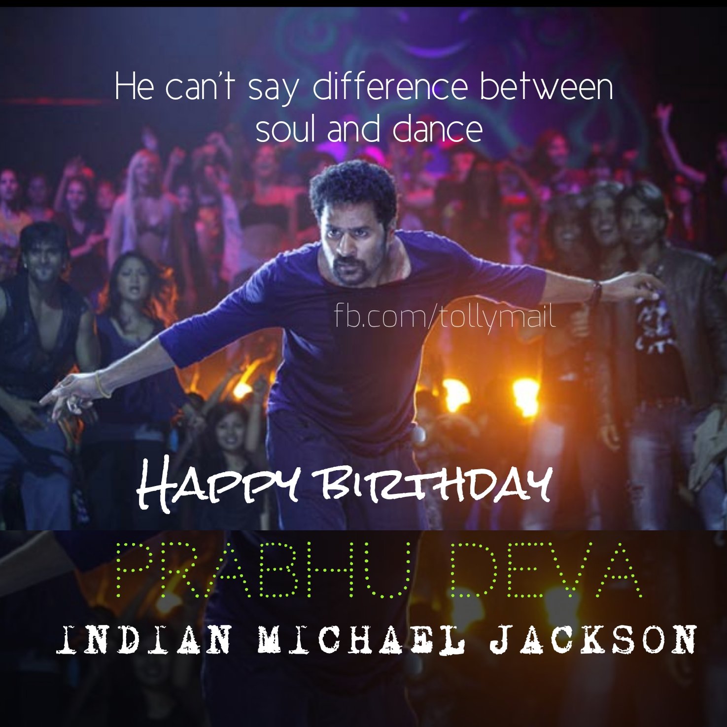  wishes Happy birthday Prabhu Deva master have a great year. 