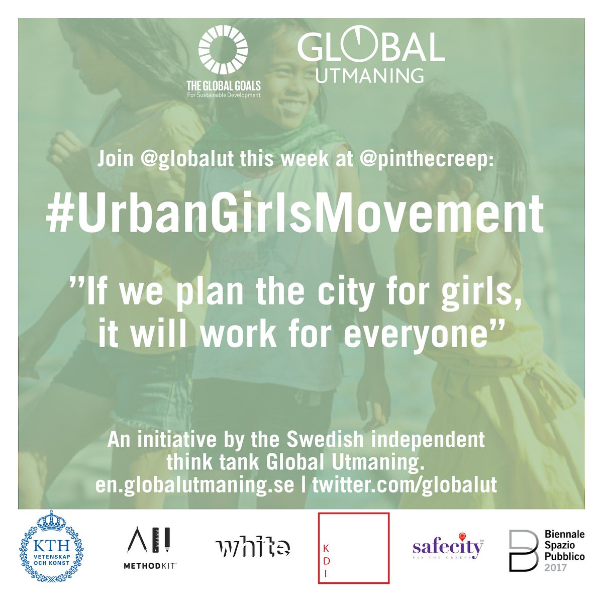 Happy #AntiStreetHarassment week everyone! @GlobalUt is curating this week and sharing examples from our initiative #UrbanGirlsMovement