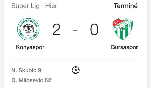 slicky_julien's tweet photo. 💥💥BOOM LE MATCH DU JOUR QUI PASSE 😍💥💥 Konyaspor 2-0 Bursaspor @8,25✔️✔️✔️✔️✔️ https://t.co/FxoPI9NcVv