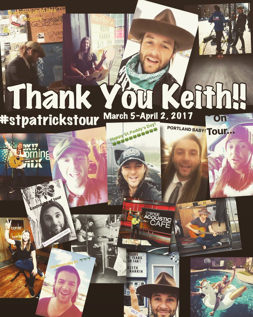 KeithHarkinTeam's tweet photo. And that's a wrap!! THANK YOU @keithharkin for all the feels on the #StPatricksTour 2017 Til next time... #keeponrolling โค๏ธโ๐ผ๐ถ https://t.co/WoCOjhVAOj