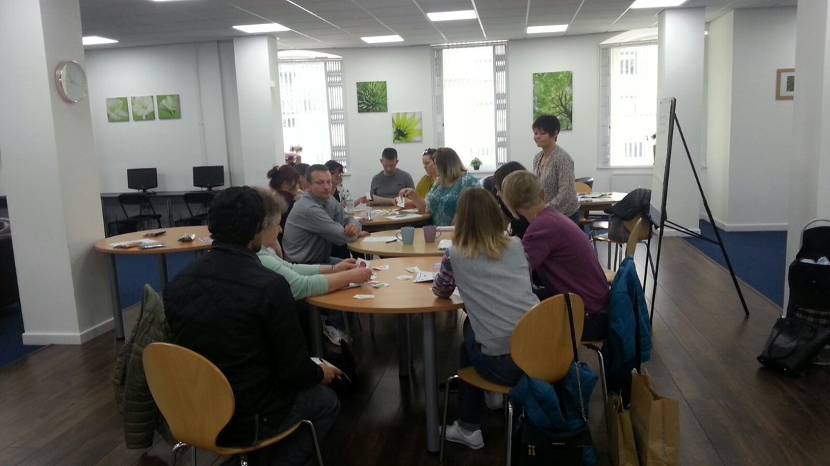 Our #Polish Club is buzzing today with so many people keen to develop their #English language skills #community
