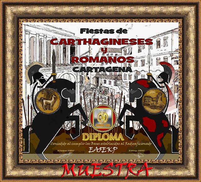 cuco136's tweet image. Hola amigos CQ CARTAGENA RADIO ya estamos en el aire 1 Diploma Fiestas Cartagineses y Romanos de Cartagena buena radio 73