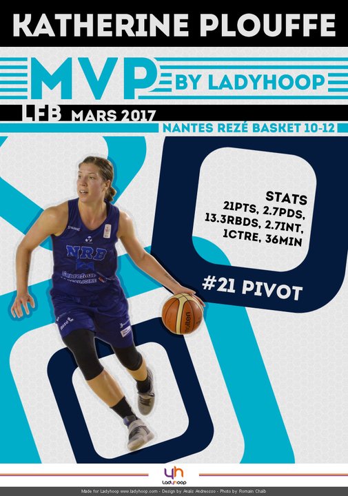 Ladyhoop_News's tweet photo. Tout sauf une surprise : Nous avons choisi Katherine Plouffe comme MVP du mois de mars ! https://t.co/J9vHavT1In