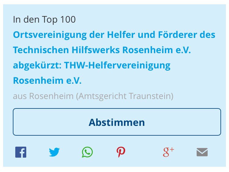 Der Wahnsinn! In 5 Stunden wurden wir in die Top100 gevotet - Danke! Und weitervoten. aby.fm/fgp
#scheinefürvereine