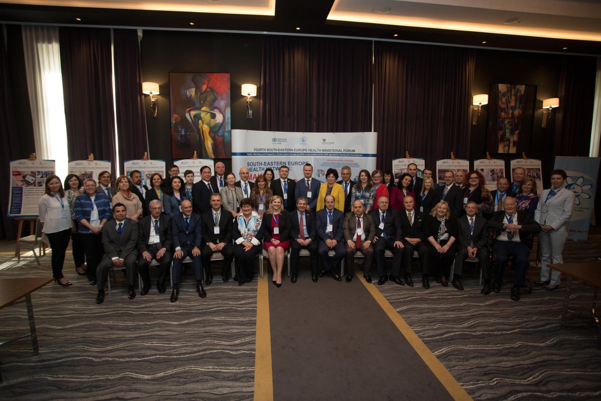 WHO_Europe's tweet photo. 9 #SEEHN countries set to sign a new cooperation pledge to continue improving health & well-being https://t.co/h6dmt4Dxq8 #seeforum2017 https://t.co/fCvomDqEgb