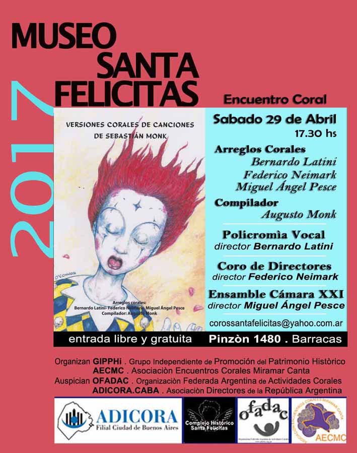 El sábado 29 de abril los esperamos para un nuevo Encuentro Coral con entrada  gratuita #Barracas #BuenosAires  ow.ly/kFIp30auNjn