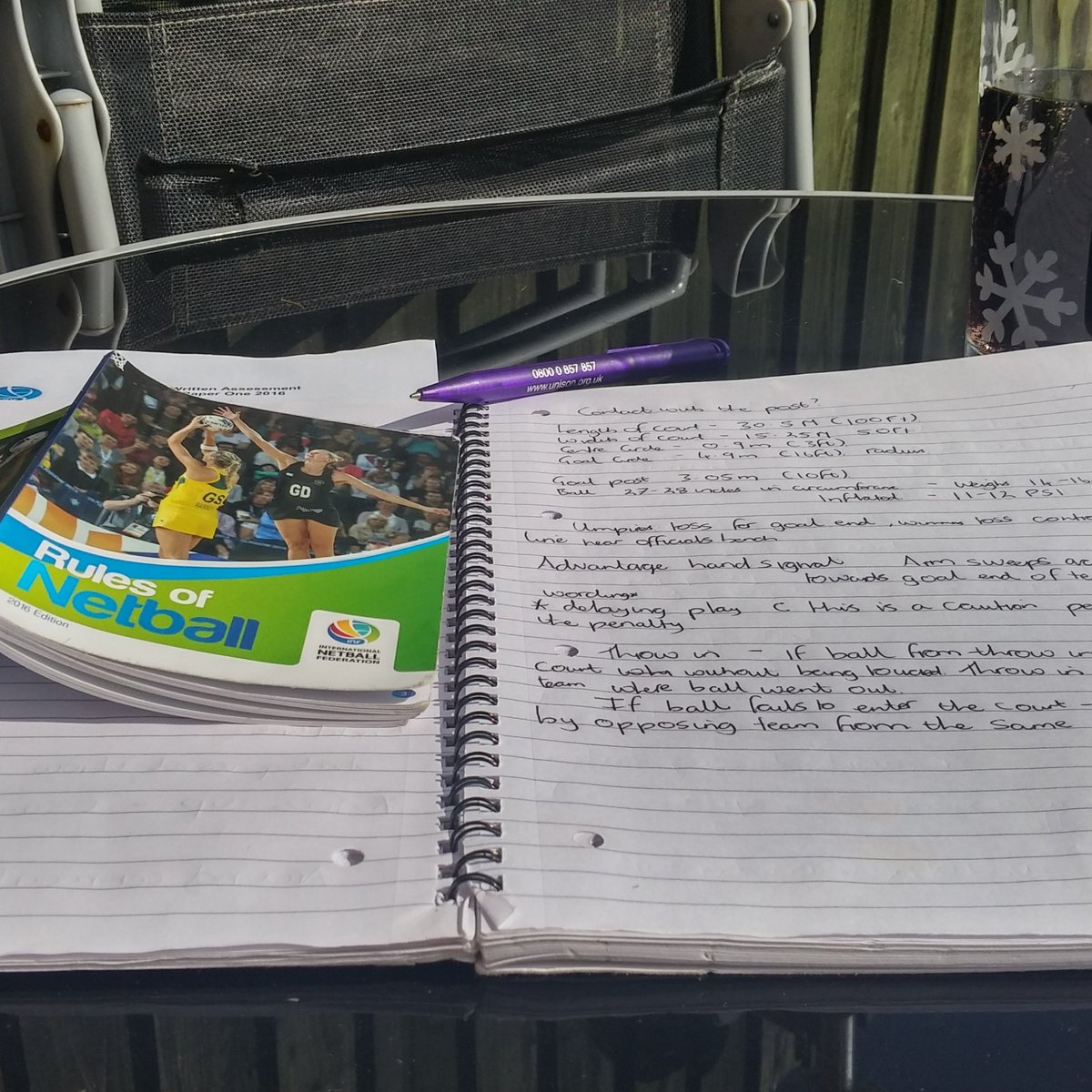 Juliaspeechle's tweet photo. Every day is a school day. Getting some revision in. #teamwhite #inspiration #umpireintraining #caward #writtenpaper #headhurts https://t.co/lQigZCcqzH
