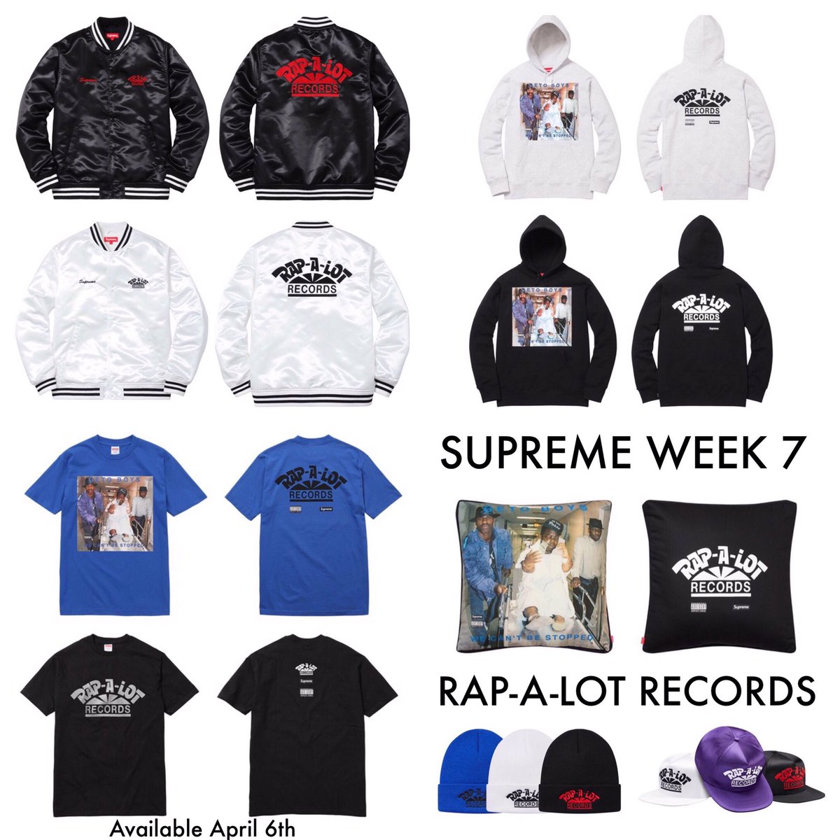 rap a lot supreme jacket