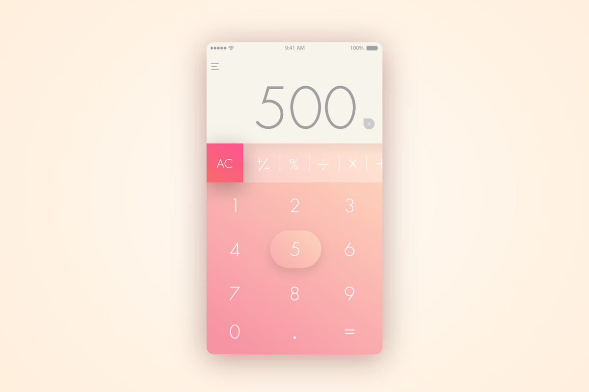 tingyan1992's tweet image. Adorable color inspiration❤️
#DailyUI  #004 #CalculatorUI