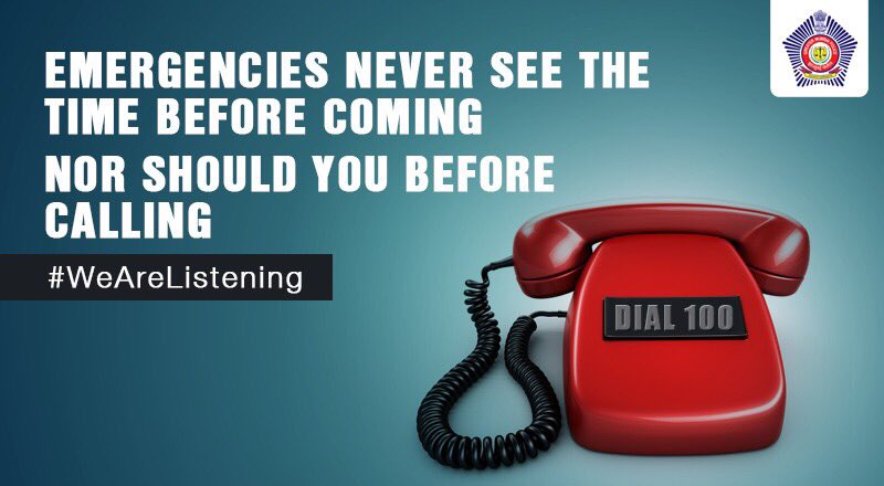 MumbaiPolice's tweet photo. We could be your 3 am friend. And that too the most reliable one #WeAreListening https://t.co/gf3by1cZhS