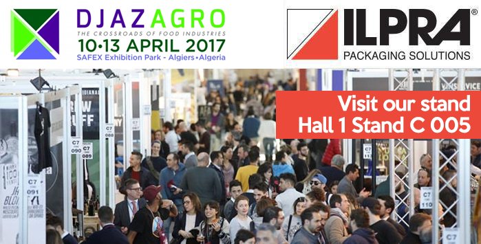 IlpraSpa's tweet photo. Come and visit our Stand #Djazagro 2017! 
10/13 April Hall 1 - Stand C-005
#Algeri #Ilpra #packaging #food #foods https://t.co/3qEWIvjiJb