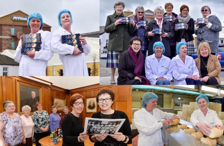 HazelReeves's tweet photo. Capturing the #CrackerPacker spirit! Loving my commission to celebrate  the lives of women biscuit factory workers (photos: Stuart Walker) https://t.co/tHiyxxACx6
