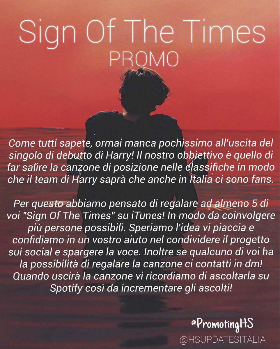 HSupdatesItalia's tweet image. Vi presentiamo il nostro progetto in occasione dell'uscita di "SIGN OF THE TIMES"! #SignOfTheTimesPromo