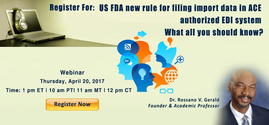 pharmaion's tweet photo. US #FDA new rule for filing import data in ACE authorized #EDI system 
https://t.co/FsQYIhc8W4
#conference https://t.co/EmPwhFnAlR