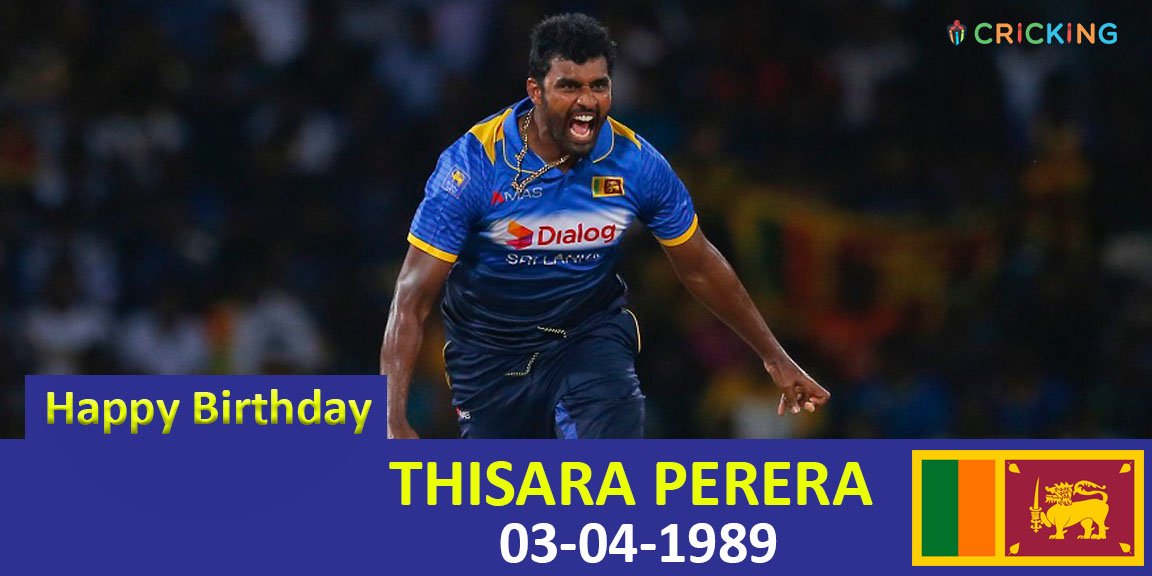 Happy Birthday Thisara Perera. The Sri Lankan cricketer turns 28 today.  