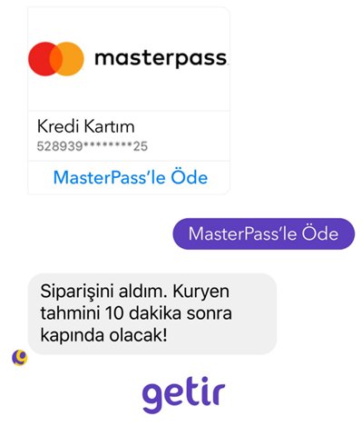 E-ticaret'te oyunu değiştiren Masterpass çözümü ile Getir siparişlerinizi Messenger üzerinden ödeyebilirsiniz: mstr.cd/2nS1MqA