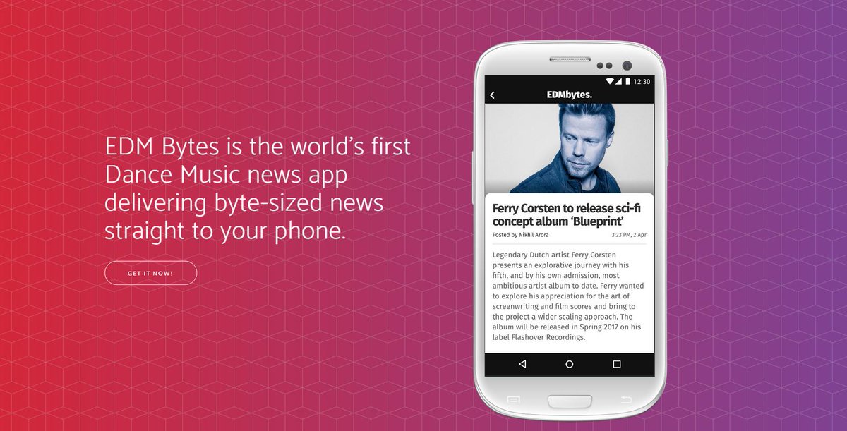 EDMbytes's tweet photo. Very excited to launch 'World's First Dance Music APP' for android users. From India to the world. Download here - https://t.co/eAWBQCNoce https://t.co/B58FcpJxpt