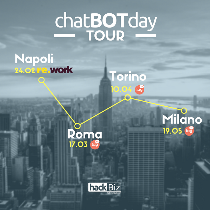 TalentGardenit's tweet photo. Se sei a #Torino e ami i l'intelligenza artificiale, non perdere il #chatbotday di @hackbiz_it! Info: https://t.co/Fc7IkzoRDZ https://t.co/OjqfBlj03v