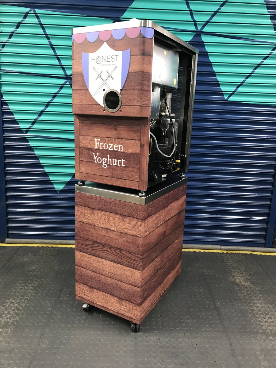 MintSigns's tweet photo. #wrapped a #frozenyogurt machine for #honest. This one will be going in to Warwick Castle so themed accordingly. #loveourjob #wrapanything https://t.co/HinROkJElp