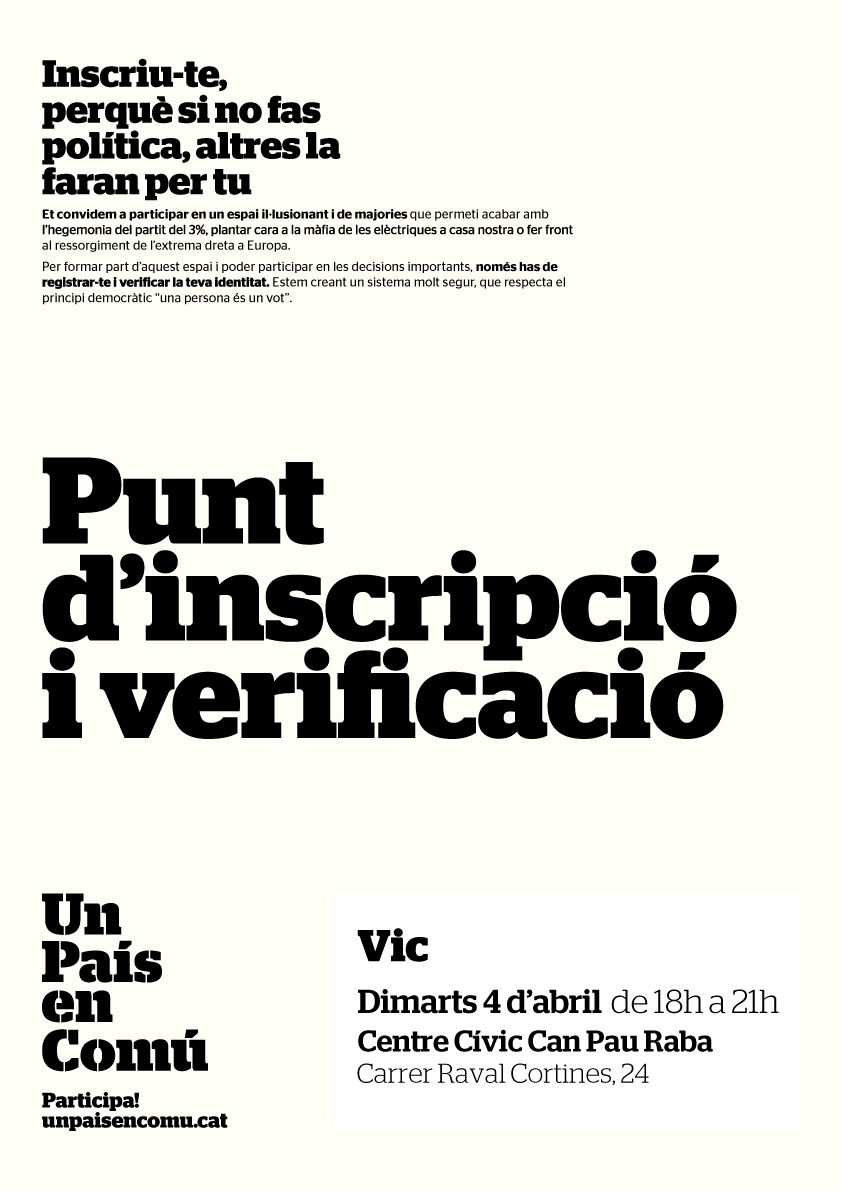 ECP_Osona's tweet photo. Dimarts seguirem amb les verificacions a @ccviccanpauraba a #Vic #Osona #SumemXguanyar @UnPaisEnComu https://t.co/a4JuazHoKm