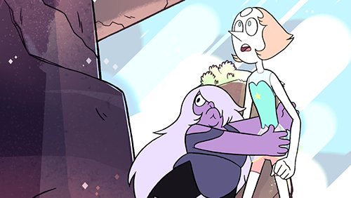 Amethyst (about to hug pearl????)