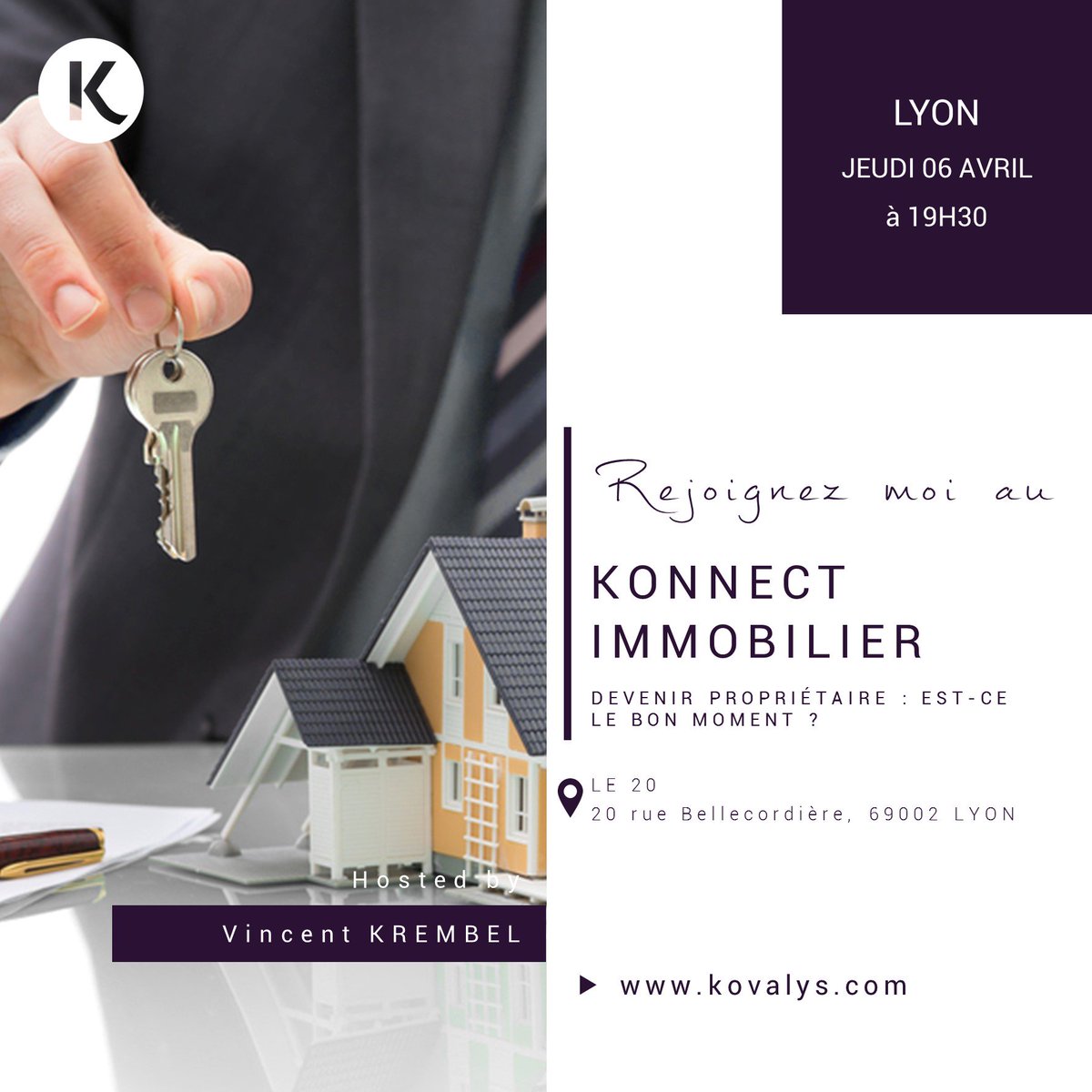KovalysFrance's tweet photo. Cette semaine CHOLET PARIS et LYON sont à l'honneur! 
Vous êtes dans l'une de ces villes? Rejoignez-nous pour un #networking 100% #Business! https://t.co/wCQNDEW9sJ