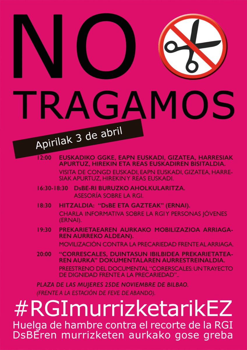Komiteak's tweet photo. Acercate a arropar y dar apoyo a lxs huelguistas. Hoy proyectan en la carpa #Correscales, otra historia de dignidad #RGImurrizketarikEz https://t.co/82nnvmS2Gd