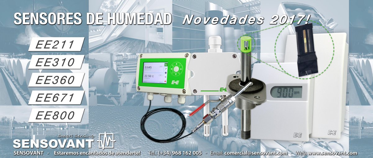 Nueva gama de Sensores para la medición precisa de humedad. Todos: goo.gl/arZMki   Industriales:goo.gl/uLRB21