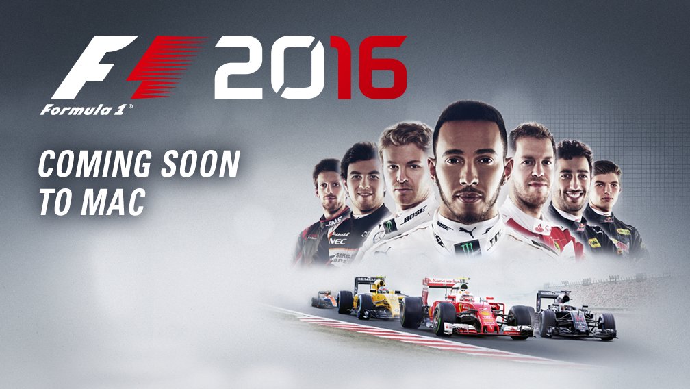 feralgames's tweet image. FORMULA ONE returns to the Mac on Thursday 6th April with F1™ 2016. feralinteractive.com/en/mac-games/f…