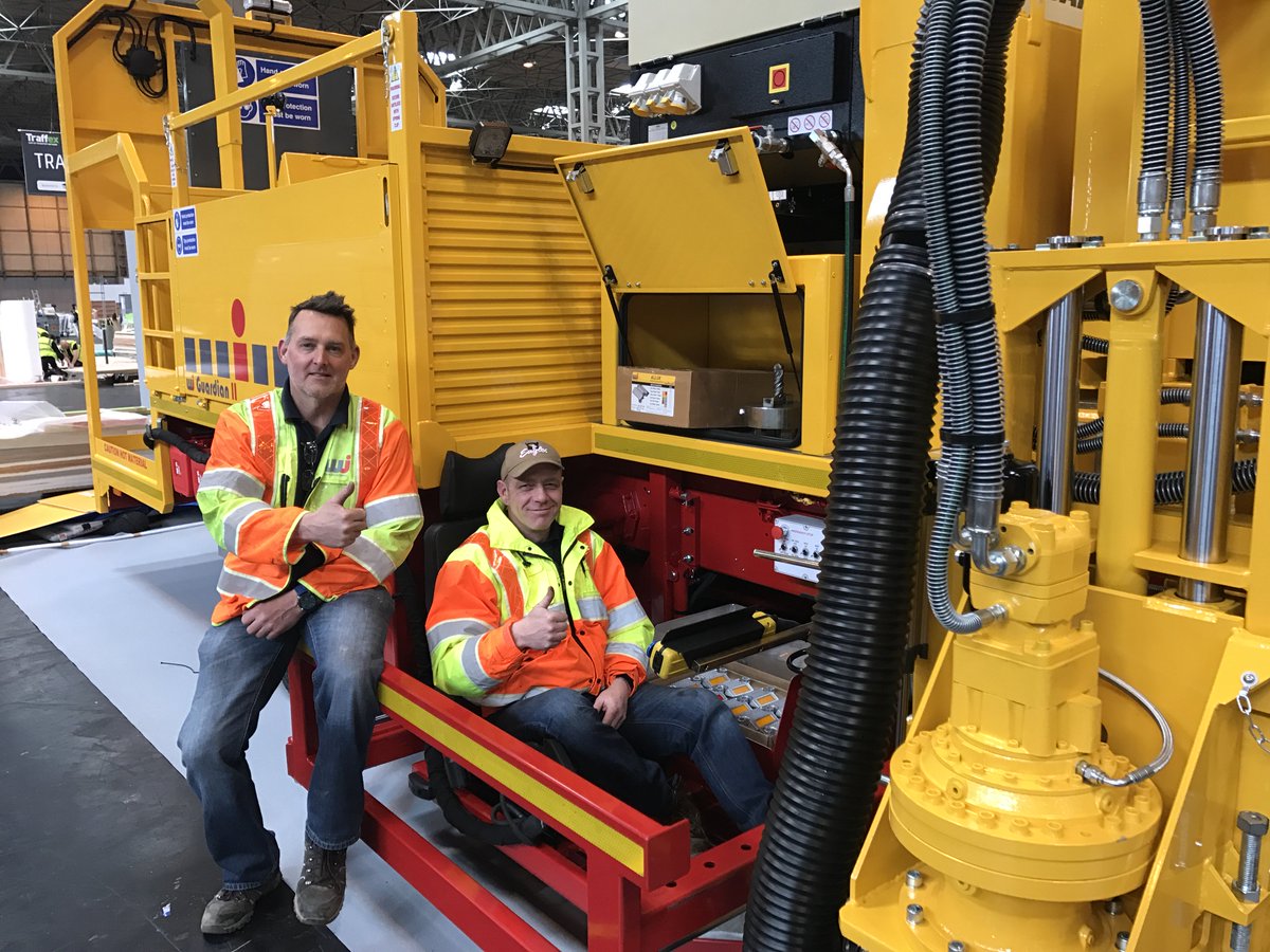Andy and Phil getting Guardian 11 ready for launch at @Traffex2017 see us @ stand G90