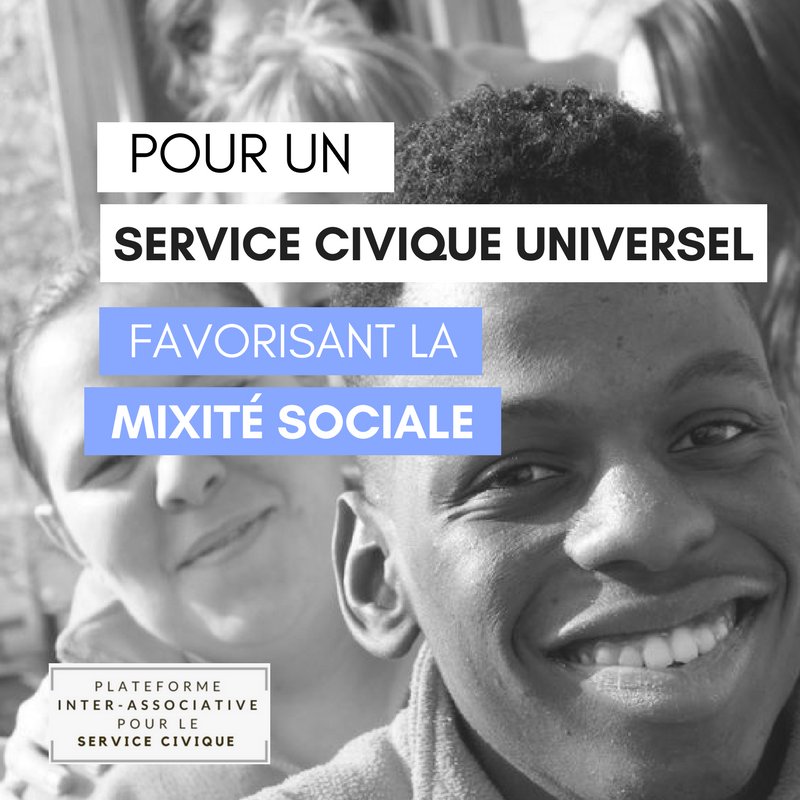 lemouvementasso's tweet photo. OUI au #servicecivique universel: volontaire, au service de l’intérêt général, accessible à tous les jeunes, favorisant la mixité sociale... https://t.co/unqULTeLMV