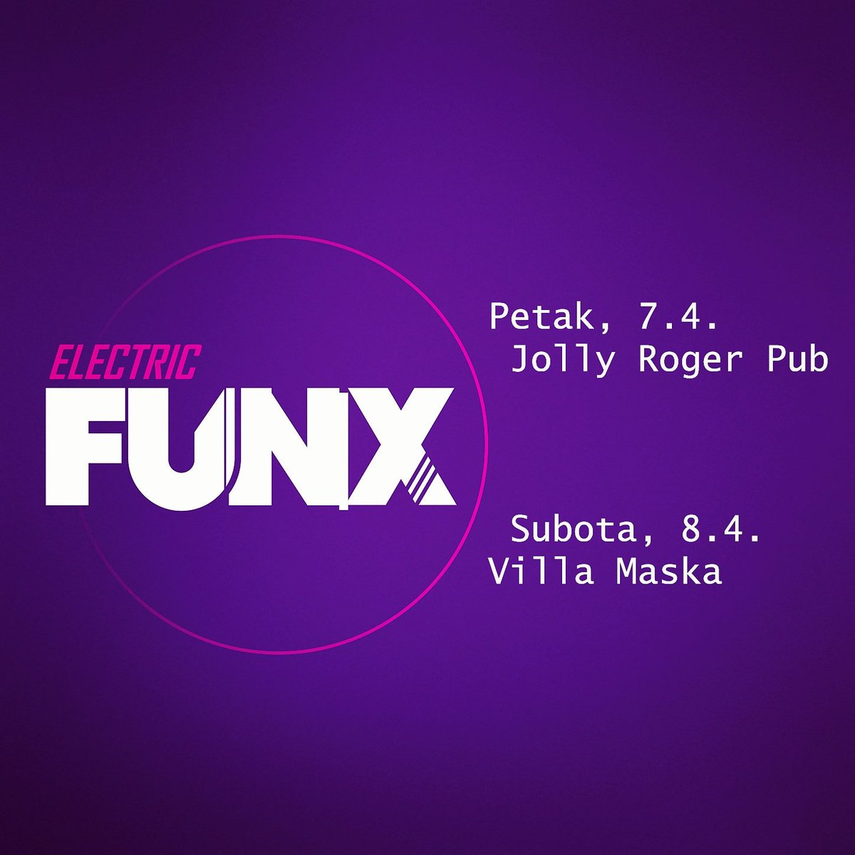 electric_funx's tweet image. Najavljujemo Električni vikend! 
Petak-Jolly Roger Pub
Subota-Villa Maska
#electricfunx #electricfun